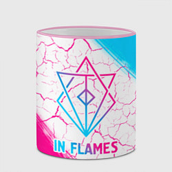 Кружка 3D In Flames neon gradient style, цвет: 3D-розовый кант — фото 2