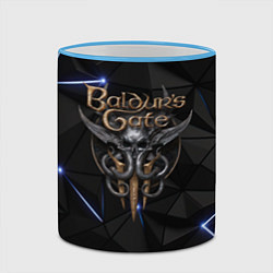 Кружка 3D Baldurs Gate 3 black blue, цвет: 3D-небесно-голубой кант — фото 2