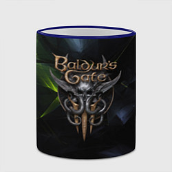 Кружка 3D Baldurs Gate 3 logo dark green, цвет: 3D-синий кант — фото 2