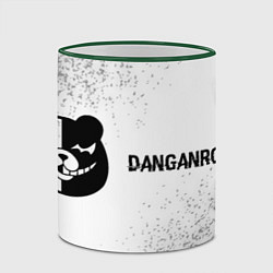 Кружка 3D Danganronpa glitch на светлом фоне: надпись и симв, цвет: 3D-зеленый кант — фото 2