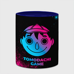 Кружка 3D Tomodachi Game - neon gradient, цвет: 3D-белый + синий — фото 2