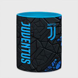 Кружка 3D Juventus logo, цвет: 3D-белый + небесно-голубой — фото 2