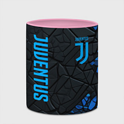 Кружка 3D Juventus logo, цвет: 3D-белый + розовый — фото 2