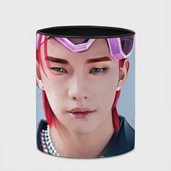 Кружка 3D Красавчик Хёнджин - Stray Kids, цвет: 3D-белый + черный — фото 2