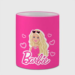 Кружка 3D Кукла Барби, цвет: 3D-розовый кант — фото 2