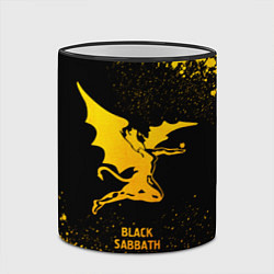 Кружка 3D Black Sabbath - gold gradient, цвет: 3D-черный кант — фото 2