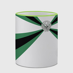 Кружка 3D Железнодорожные войска, цвет: 3D-светло-зеленый кант — фото 2