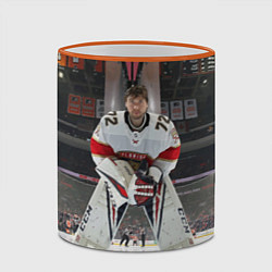 Кружка 3D Sergey Bobrovsky - Florida panthers - hockey, цвет: 3D-оранжевый кант — фото 2