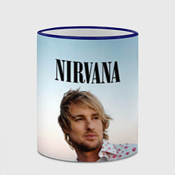 Кружка 3D Тру фанат Nirvana, цвет: 3D-синий кант — фото 2