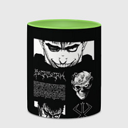 Кружка 3D Взгляд Берсерка, цвет: 3D-белый + светло-зеленый — фото 2