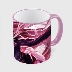 Кружка 3D Touhou Project Рейсен Удонгейн Инаба, цвет: 3D-розовый кант