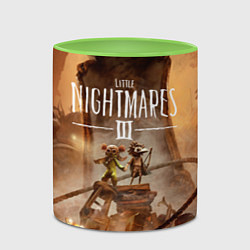 Кружка 3D Герои Little nightmares 3, цвет: 3D-белый + светло-зеленый — фото 2
