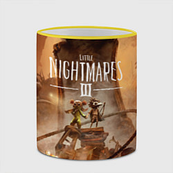 Кружка 3D Герои Little nightmares 3, цвет: 3D-желтый кант — фото 2
