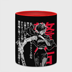 Кружка 3D Маки Зенин - Магическая битва, цвет: 3D-белый + красный — фото 2