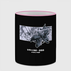 Кружка 3D Атакующий Леви Аккерман - Атака титанов, цвет: 3D-розовый кант — фото 2
