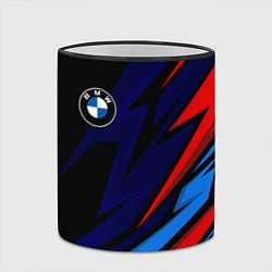 Кружка 3D BMW - m colors and black, цвет: 3D-черный кант — фото 2