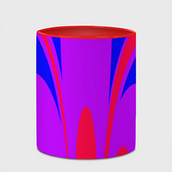 Кружка 3D Яркий цветной мотив, цвет: 3D-белый + красный — фото 2