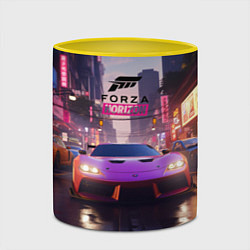 Кружка 3D Forza Horizon street racing, цвет: 3D-белый + желтый — фото 2