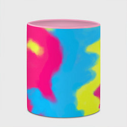 Кружка 3D Тай-дай из фильма Барби, цвет: 3D-белый + розовый — фото 2