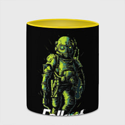 Кружка 3D Fallout green, цвет: 3D-белый + желтый — фото 2