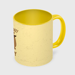 Кружка 3D Dont worry, цвет: 3D-белый + желтый