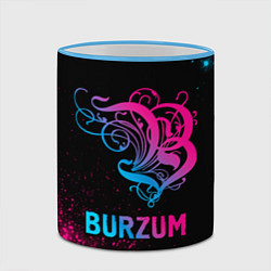 Кружка 3D Burzum - neon gradient, цвет: 3D-небесно-голубой кант — фото 2