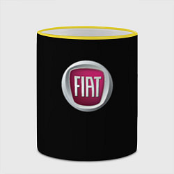 Кружка 3D Fiat sport pro, цвет: 3D-желтый кант — фото 2
