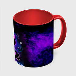 Кружка 3D Кот колдун, цвет: 3D-белый + красный