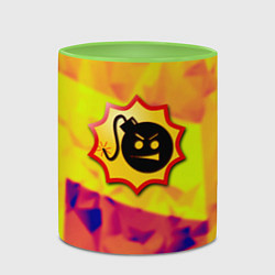 Кружка 3D Serious Sam Croteam, цвет: 3D-белый + светло-зеленый — фото 2