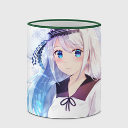 Кружка 3D Kaguya-sama wa Kokurasetai Кей Широгане, цвет: 3D-зеленый кант — фото 2