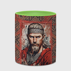 Кружка 3D Витязь, цвет: 3D-белый + светло-зеленый — фото 2