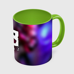 Кружка 3D Dota 2 valve, цвет: 3D-белый + светло-зеленый