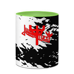 Кружка 3D Judas Priest rock fest краски, цвет: 3D-белый + светло-зеленый — фото 2