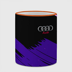 Кружка 3D Audi stripes, цвет: 3D-оранжевый кант — фото 2