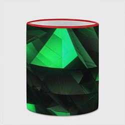 Кружка 3D Геометрические фигуры, цвет: 3D-красный кант — фото 2
