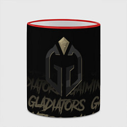 Кружка 3D Gaimin Gladiators style, цвет: 3D-красный кант — фото 2