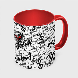 Кружка 3D Berserk tattoo mask, цвет: 3D-белый + красный