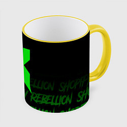 Кружка 3D Shopify Rebellion, цвет: 3D-желтый кант