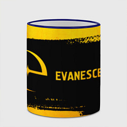 Кружка 3D Evanescence - gold gradient по-горизонтали, цвет: 3D-синий кант — фото 2