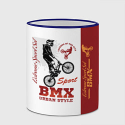 Кружка 3D BMX urban style, цвет: 3D-синий кант — фото 2