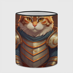 Кружка 3D Кот рыцарь от ai, цвет: 3D-черный кант — фото 2