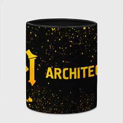 Кружка 3D Architects - gold gradient по-горизонтали, цвет: 3D-белый + черный — фото 2