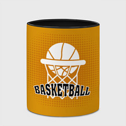 Кружка 3D Basketball - кольцо и мяч, цвет: 3D-белый + черный — фото 2
