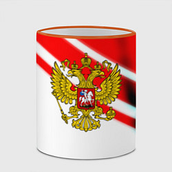 Кружка 3D Герб РФ спорт, цвет: 3D-оранжевый кант — фото 2