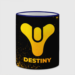Кружка 3D Destiny - gold gradient, цвет: 3D-синий кант — фото 2