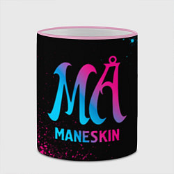 Кружка 3D Maneskin - neon gradient, цвет: 3D-розовый кант — фото 2