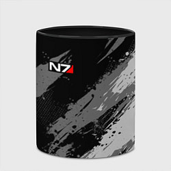 Кружка 3D N7 - mass effect monochrome, цвет: 3D-белый + черный — фото 2