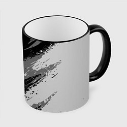 Кружка 3D N7 - mass effect monochrome, цвет: 3D-черный кант