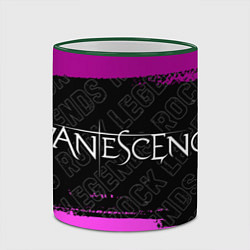 Кружка 3D Evanescence rock legends по-горизонтали, цвет: 3D-зеленый кант — фото 2