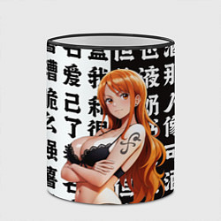 Кружка 3D Нами в лифчике, цвет: 3D-черный кант — фото 2